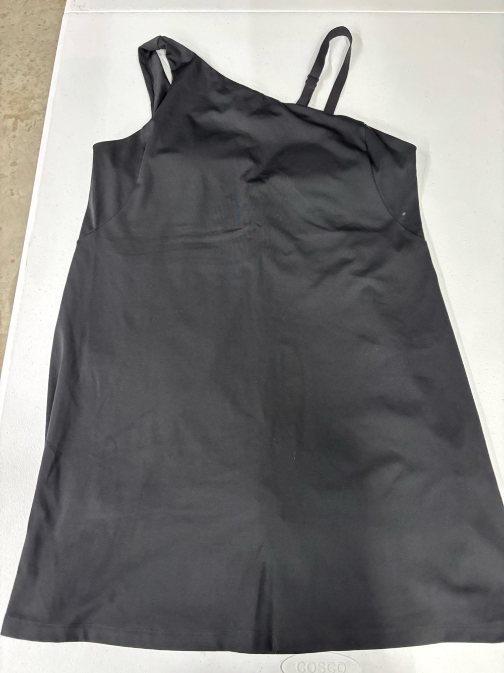 Avia Black One-Shoulder Athletic Sundress